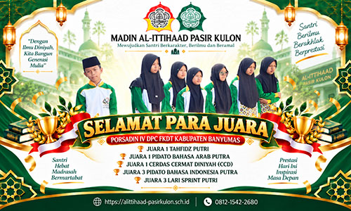 Madin Al-Ittihaad Pasir Kulon Sumbang Medali Emas Terbanyak di PORSADIN IV Banyumas