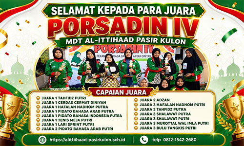 Prestasi Membanggakan PORSADIN IV FKDT Karanglewas